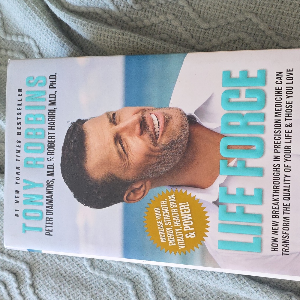 Life Force by Tony Robbins Hardcover Book Health Wellness Self-Help